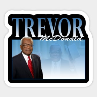 Trevor McDonald - 90s Vintage T-shirt Sticker